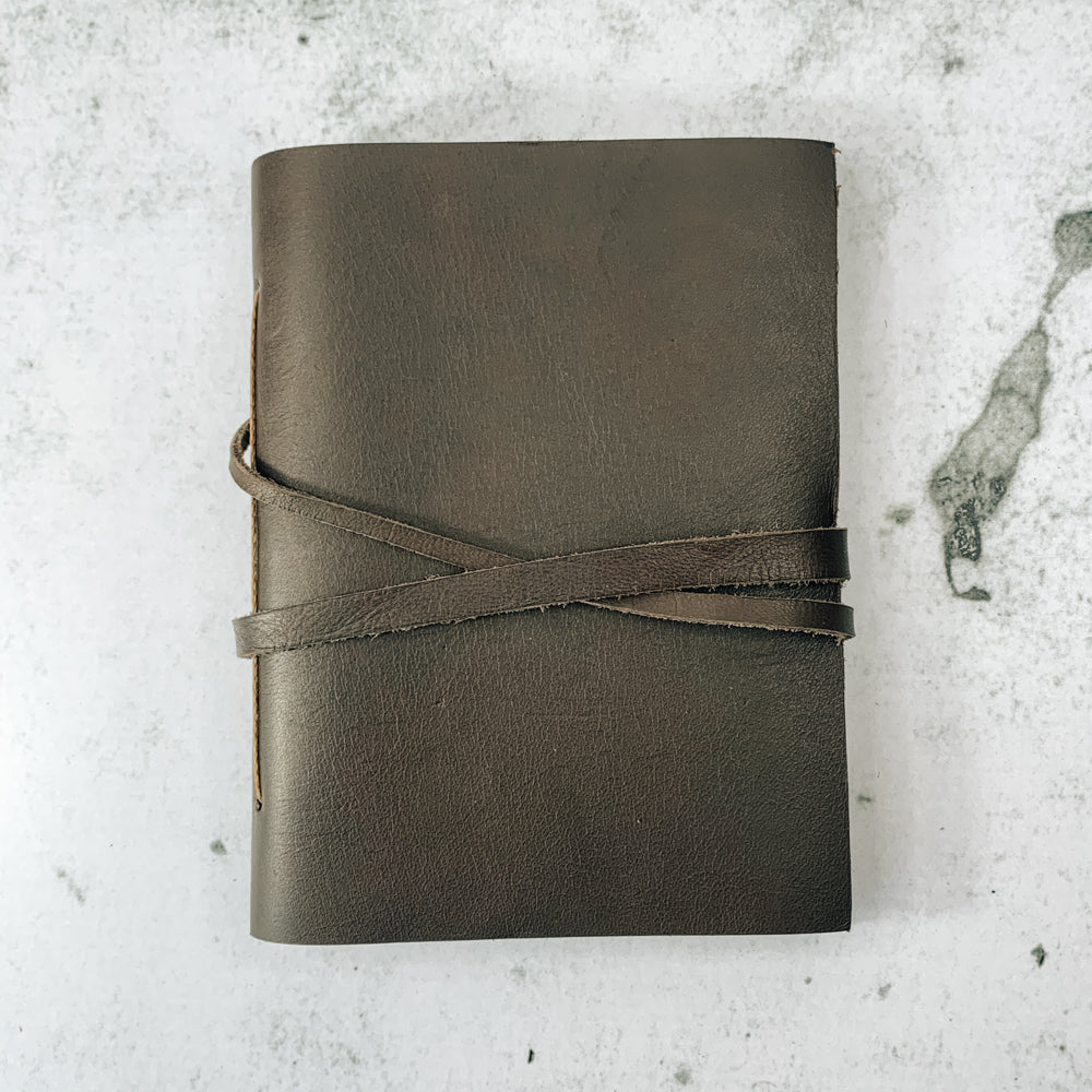 A6 Leather Travel Journal with String