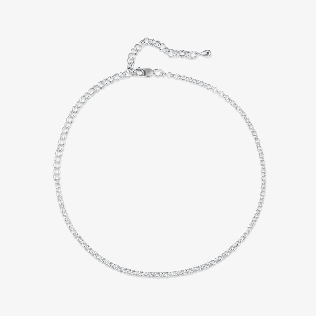 Graduated Teardrop Necklace in sterling silver