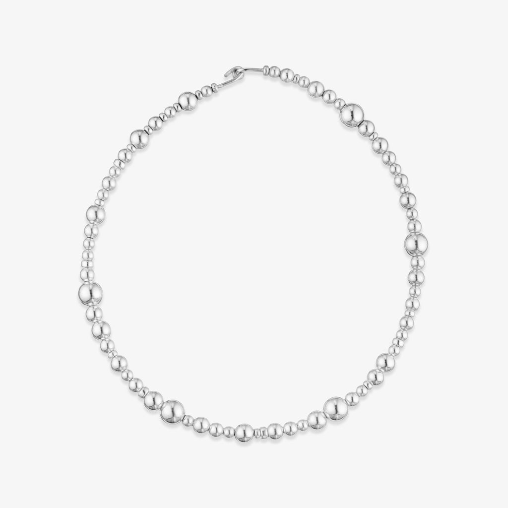 Sphere Collar Necklace insterling silver - statement choker necklace