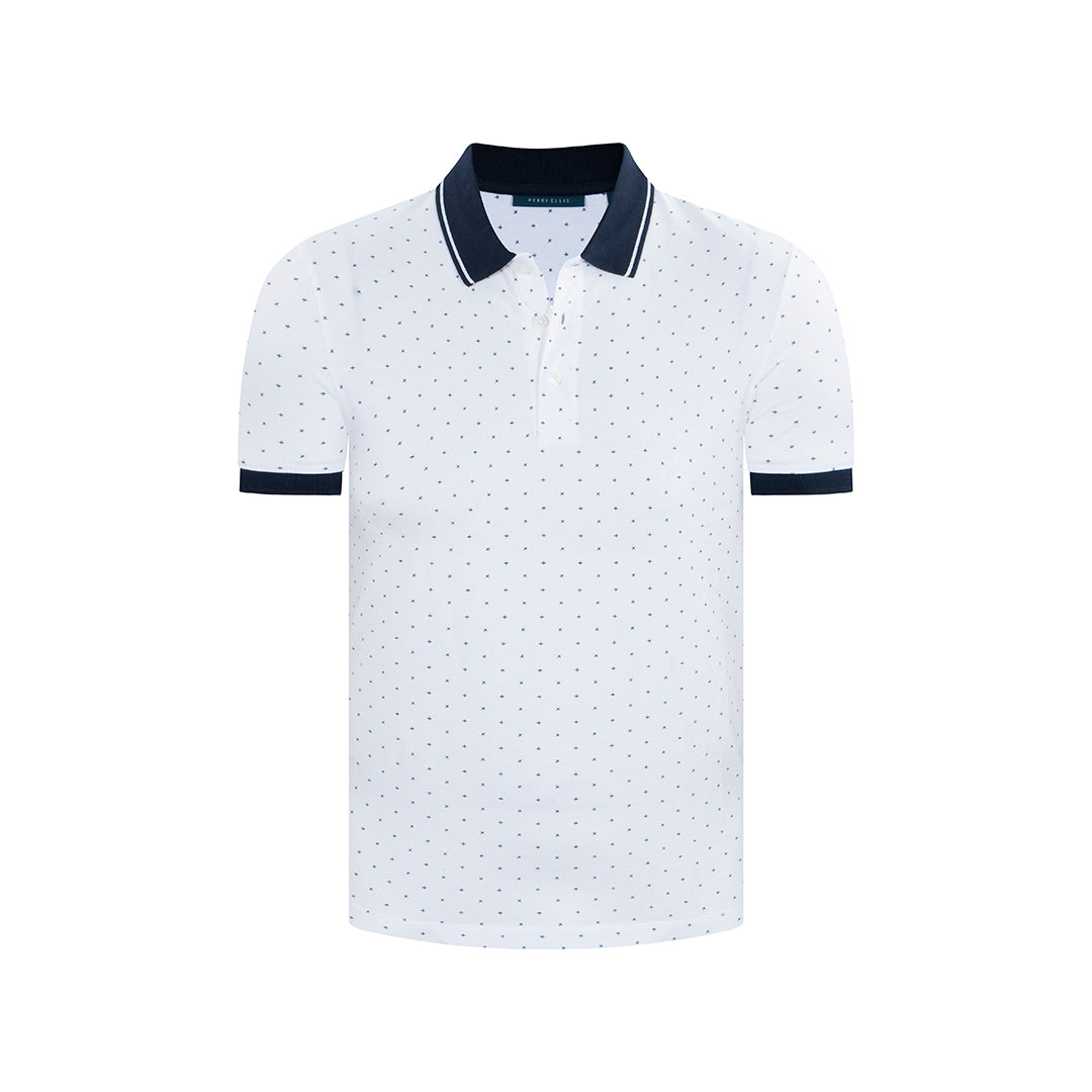 Peculiar herida Celo Camiseta Tipo Polo en color Blanco de Perry Ellis CM00125000 – Villaromana