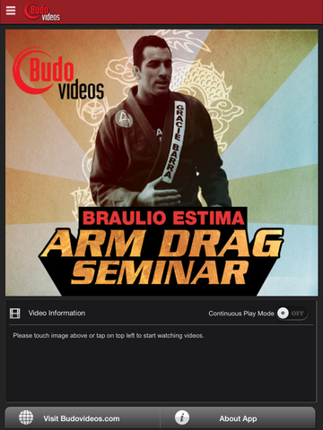 Arm Drag Seminar by Braulio Estima - ipad main title screen image