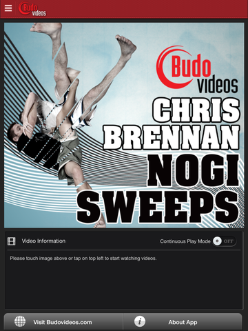 Nogi Sweeps by Chris Brennan - main title screen image