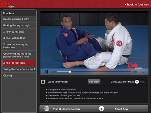 Rafael Freitas Favorite Moves - Double Guard Pull - ipad landscape menu image