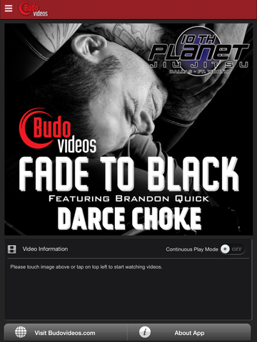 Fade to Black Vol 1 - Darce Chokes - iPad メイン タイトル画面イメージ