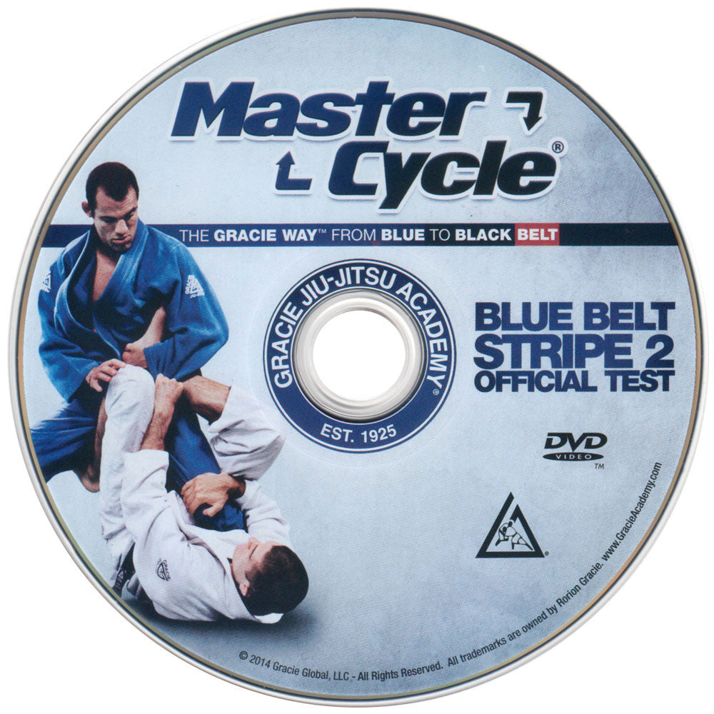 gracie master cycle blue belt stripe 1