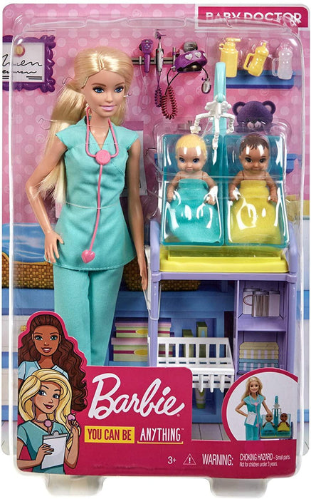 verkopen alliantie In zicht Barbie Baby Doctor Playset with Blonde Doll, 2 Infant Dolls, Toy Piece —  Adventure Hobbies & Toys