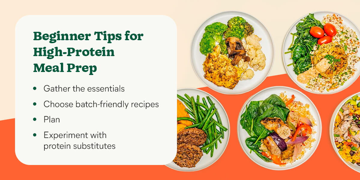 beginner tips for high-protein meal prep