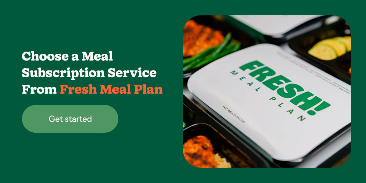 choose a meal subscription service from fresh meal plan