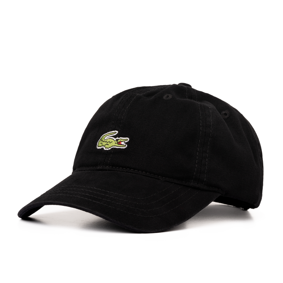 lacoste cap black