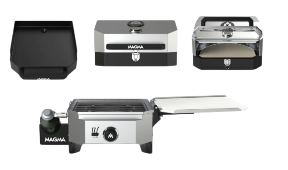 Crossover Single Burner with Grill, Griddle, and Pizza Oven Bundle