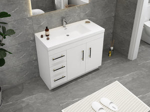 left side sink bathroom vanity