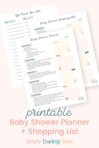 Download a Free Printable Baby Shower Planner & Shopping List