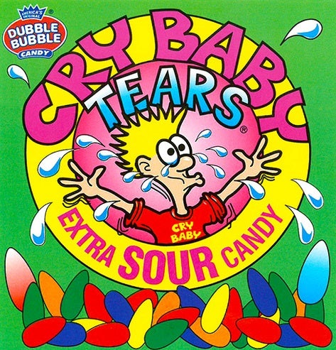 Cry Baby Tears Extra Sour Candy 25 LB