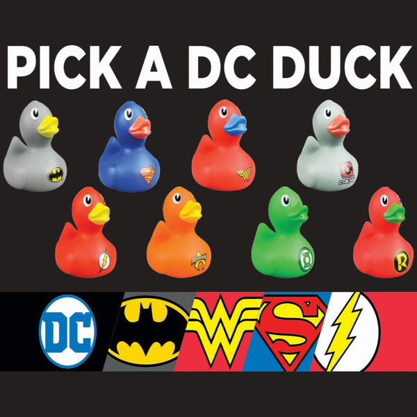 Jeg mistede min vej punktum det er alt DC Comics™ 2" Rubber Ducks | Gumball.com