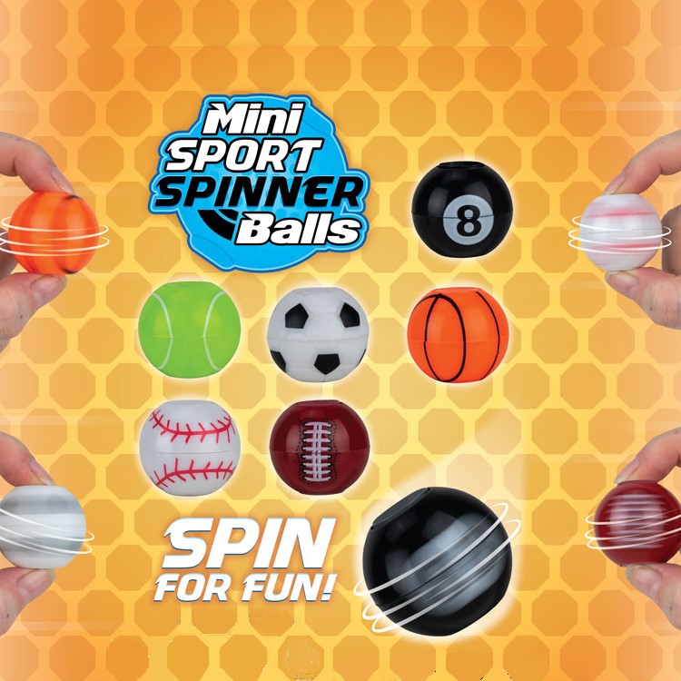 Spinner Balls 1.4''- Soccer Balls Assorted Colors Spinners - Fidget Toy  Balls in Bulk, 25 pcs 