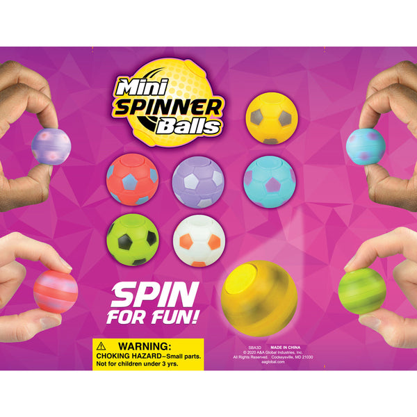 Soccer Ball Finger Spinners 100 ct