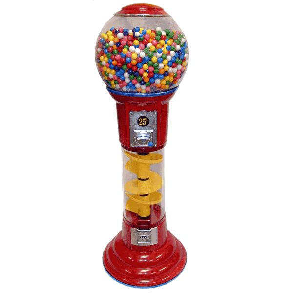 LYPC 5' Spin & Drop Spiral Gumball Machine | Gumball.com