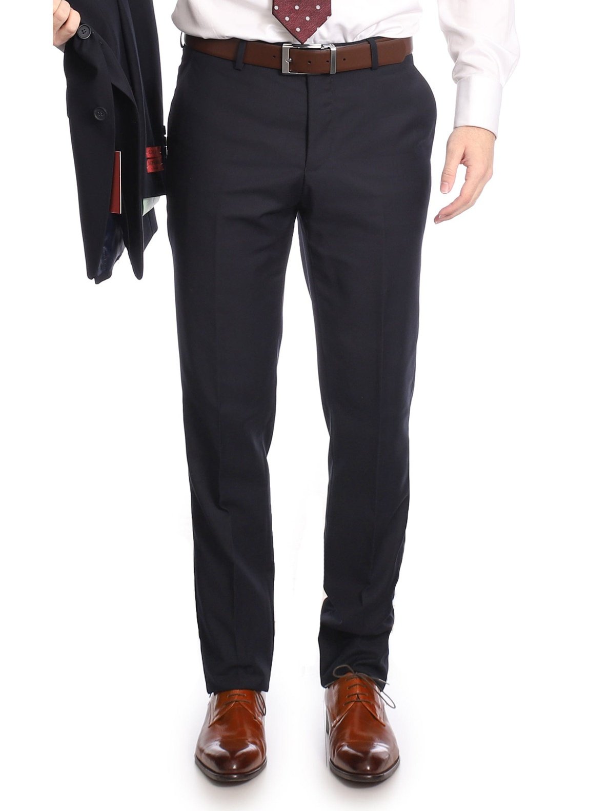 Shop Louis Raphael Navy 100% Wool Pants