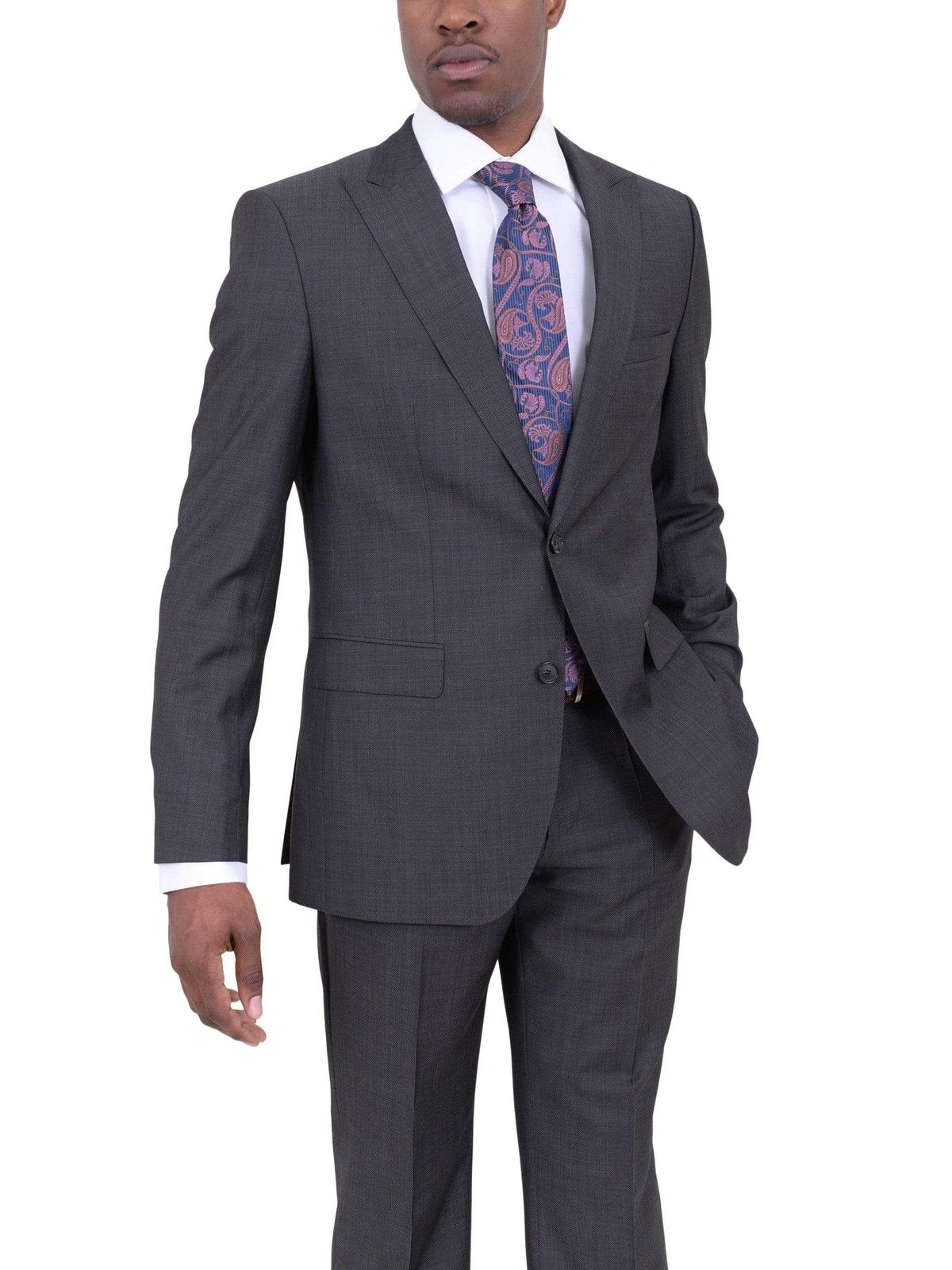 hugo boss peak lapel suit