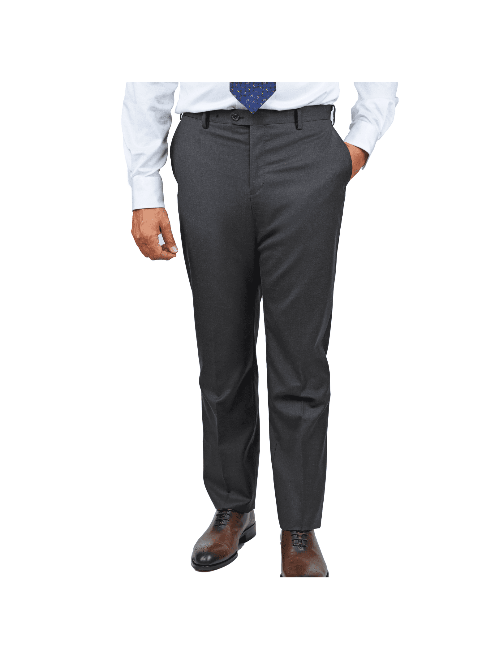 Shop Louis Raphael Navy 100% Wool Pants | The Suit Depot