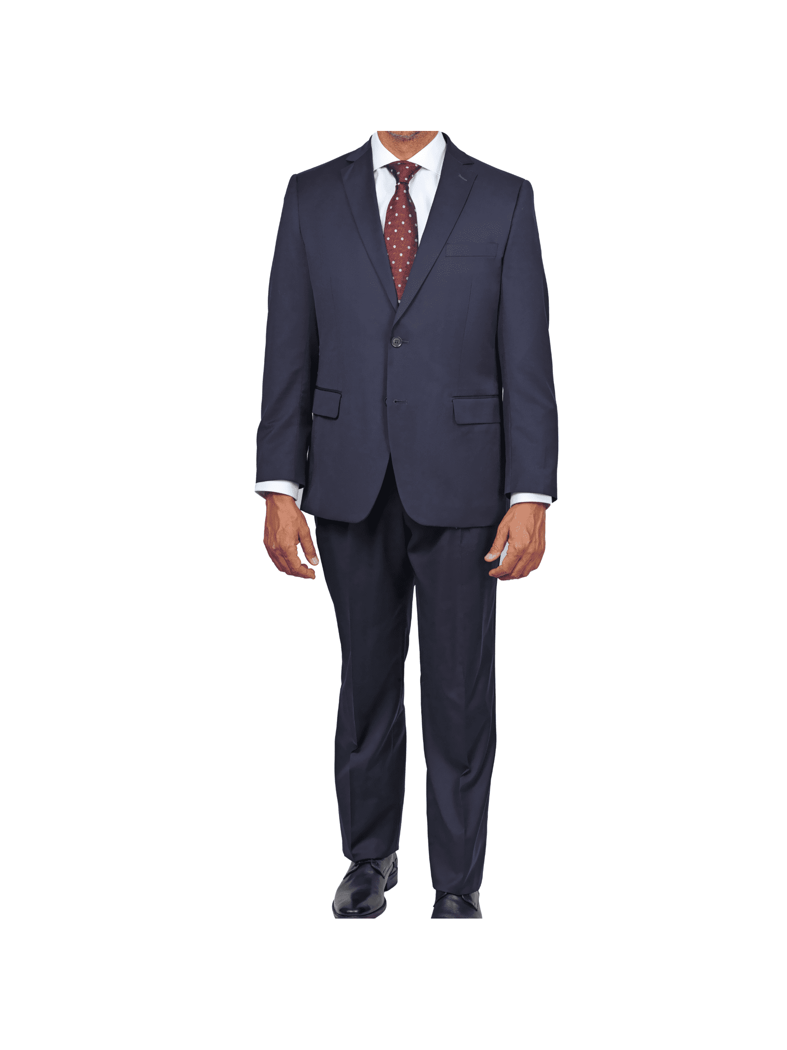 Navy | Poly/Wool Plainweave Suiting - SKU 4375 #U125