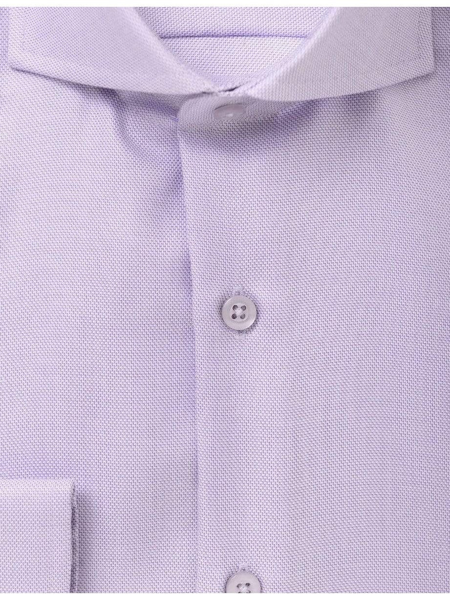Slagschip houder effectief Mens Cotton Lavender Purple Cutaway Collar Slim Fit Dress Shirt | The Suit  Depot
