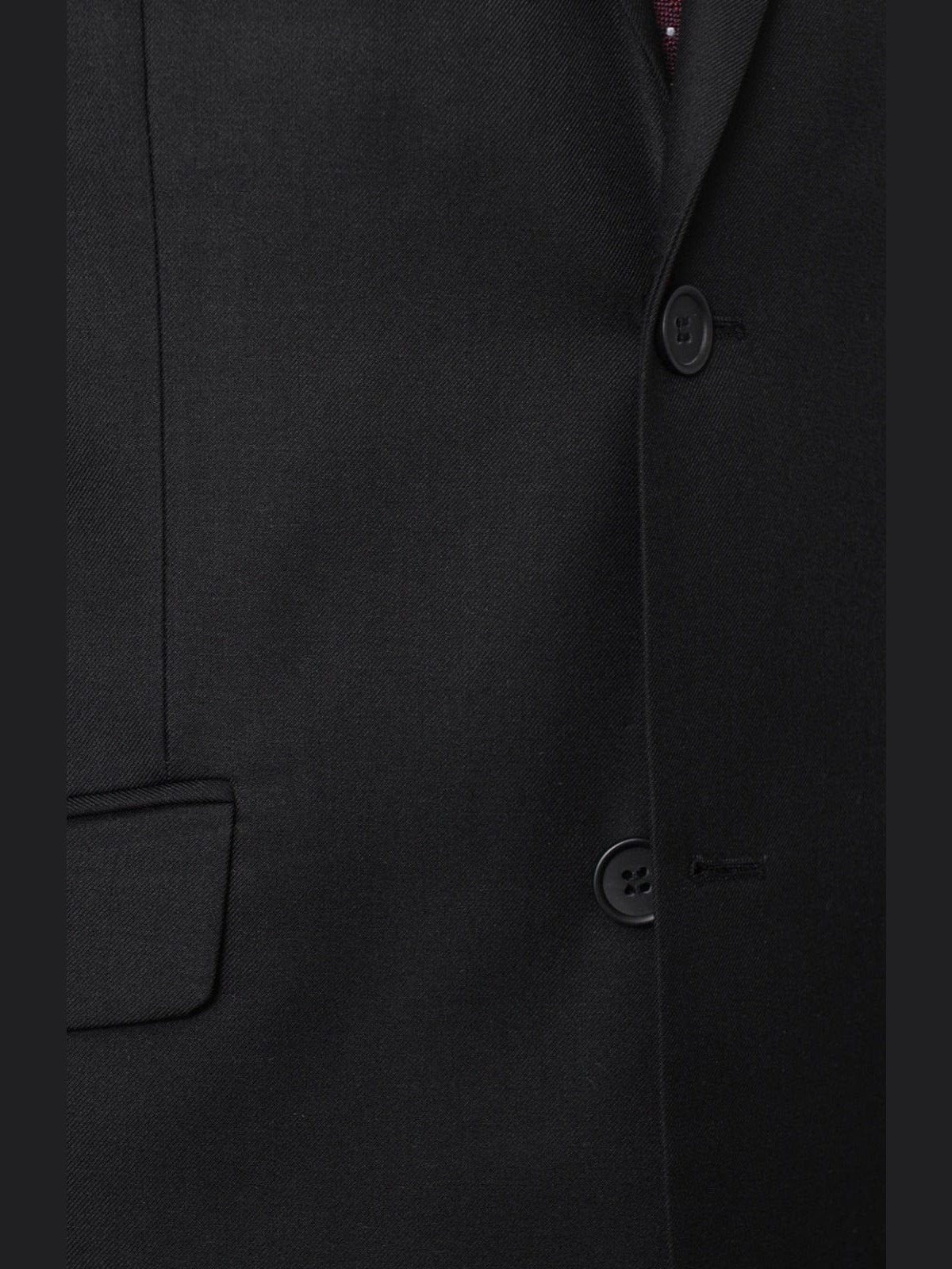 Raphael Slim Fit Black Two Button Suit | The Suit Depot