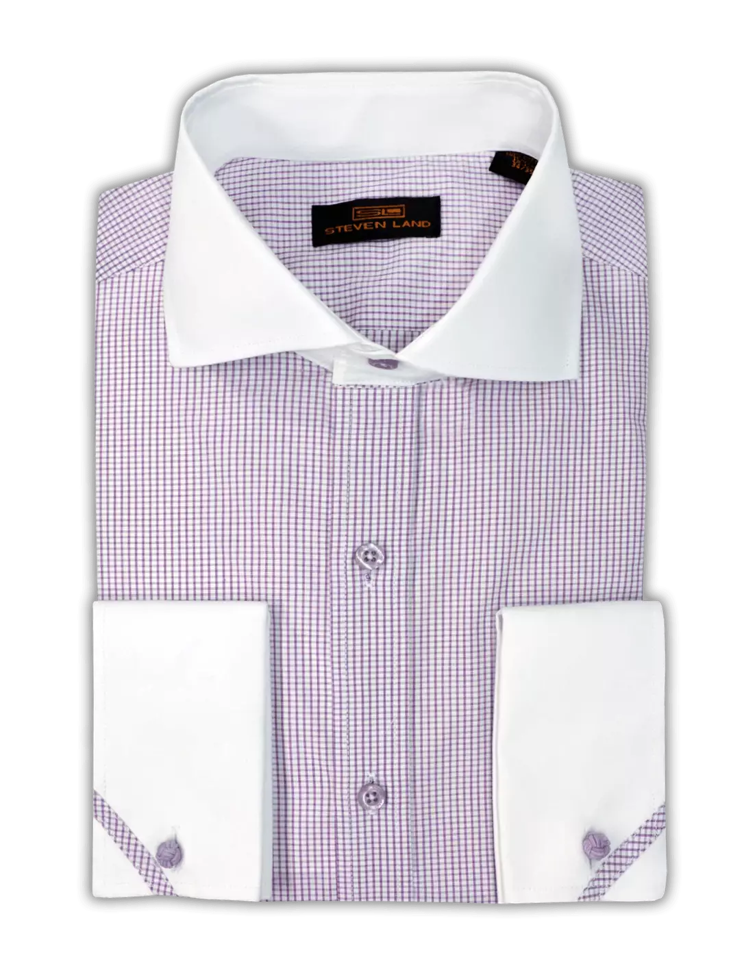 Contrast-collar mini-check shirt Modern fit, Le 31, Shop Men's  Semi-Tailored Dress Shirts