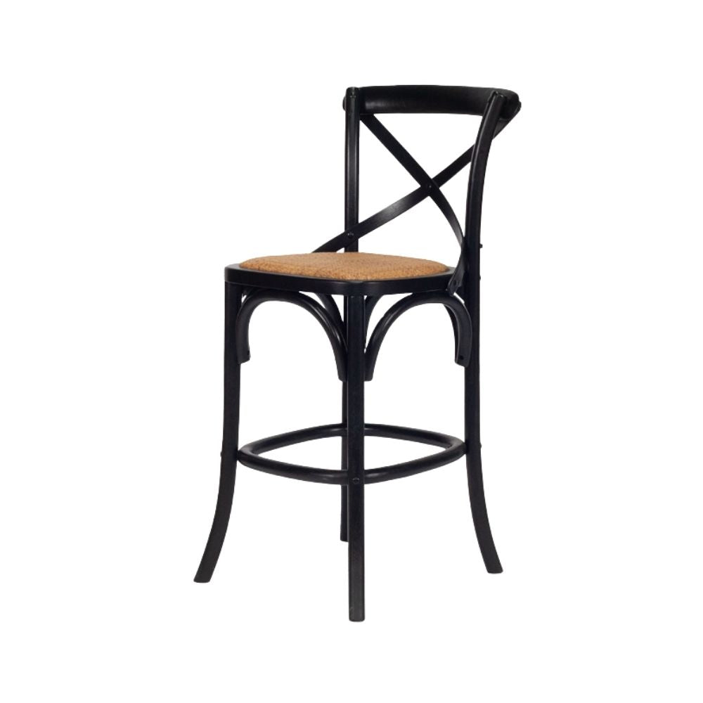 criss cross back bar stool