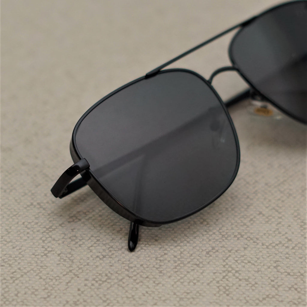 Clement Rectangle Full Black Sunglasses – Go Glassic