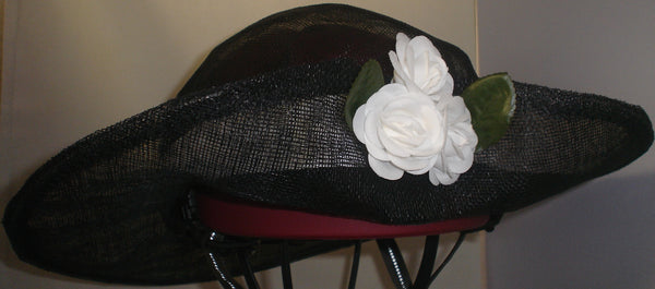 wide brim hat for bike helmet