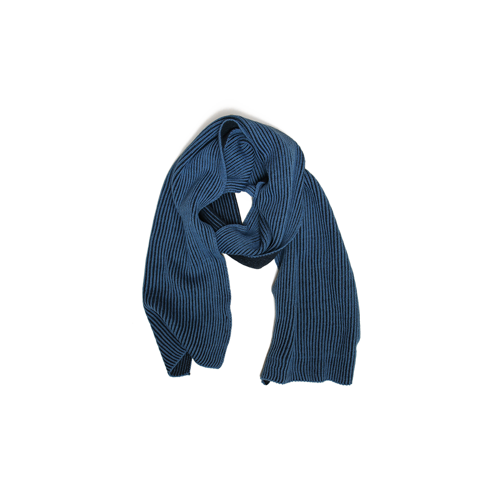 wool scarf blue