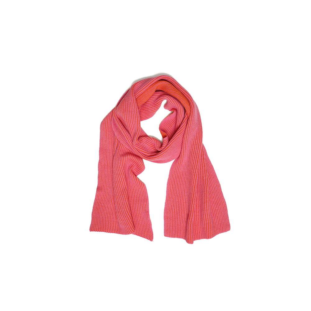 Sabah Pink/Orange Wool Scarf