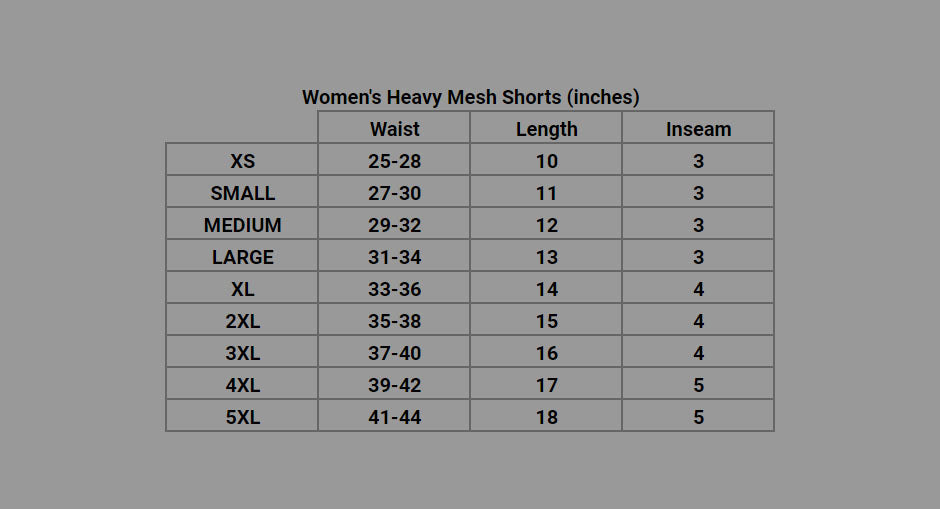 Women's Size Chart