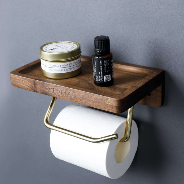 Wood Bathroom Toilet Paper Holder Table — Penn Rustics