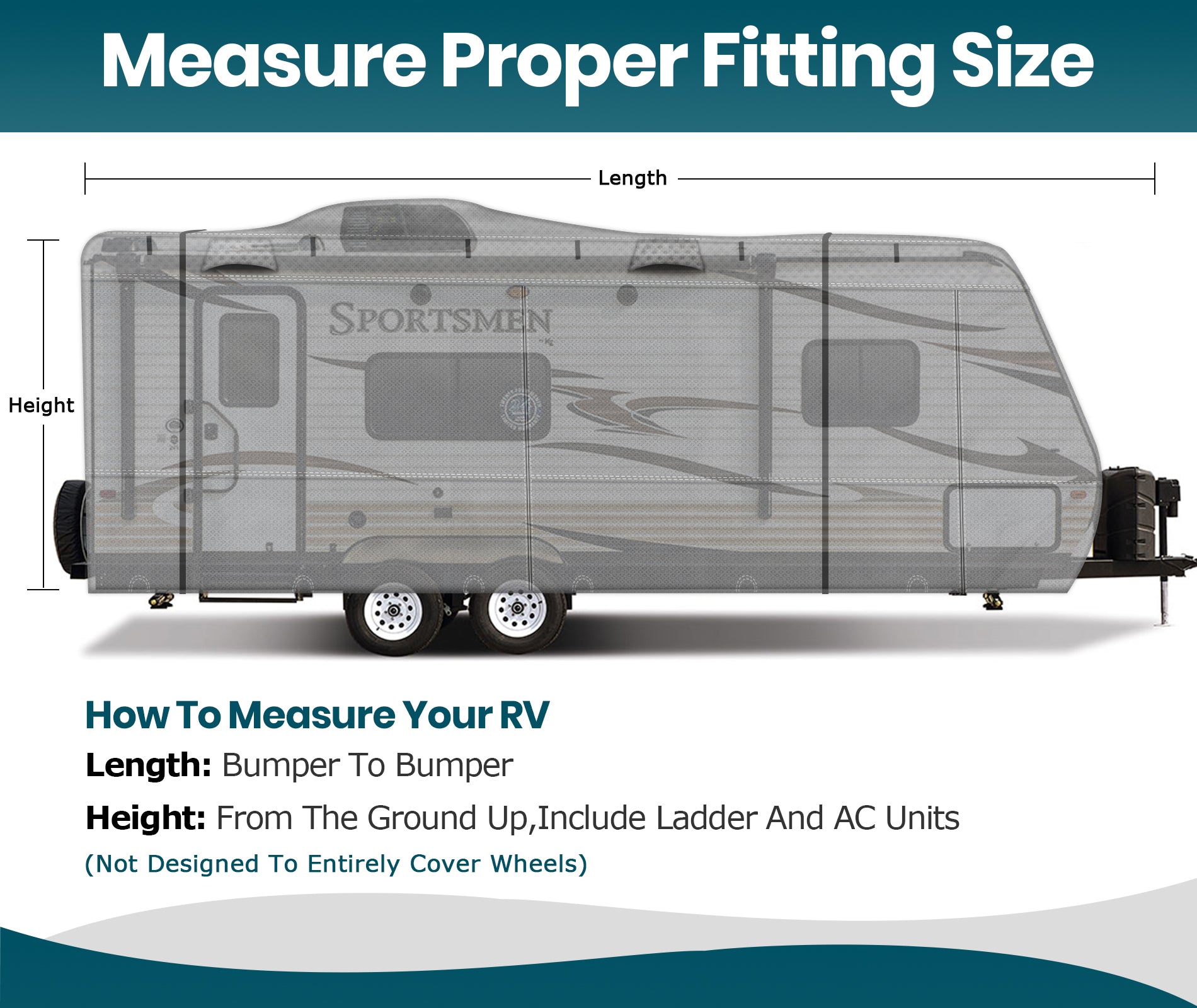 how to measure your rv cover | Camper Covers | Travel Trailer RV Covers 8 Layers Winter Waterproof