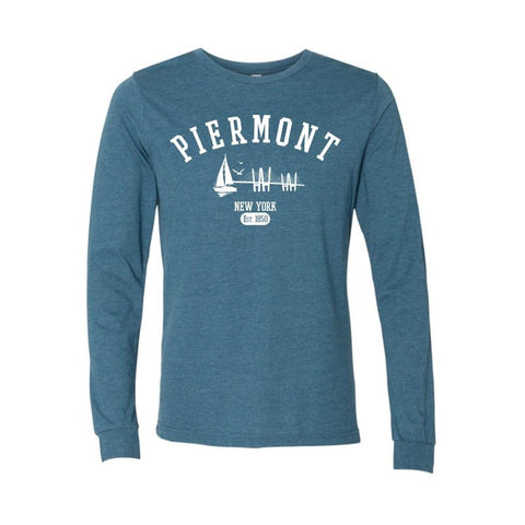 PIERMONT LONG SLEEVE SAILBOAT TEE - SLATE BLUE – Piermont Outfitters