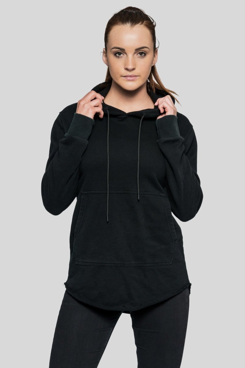 DSTRYR Curved Hem Hoodie | Unisex Hoodie | Ravage Apparel ...