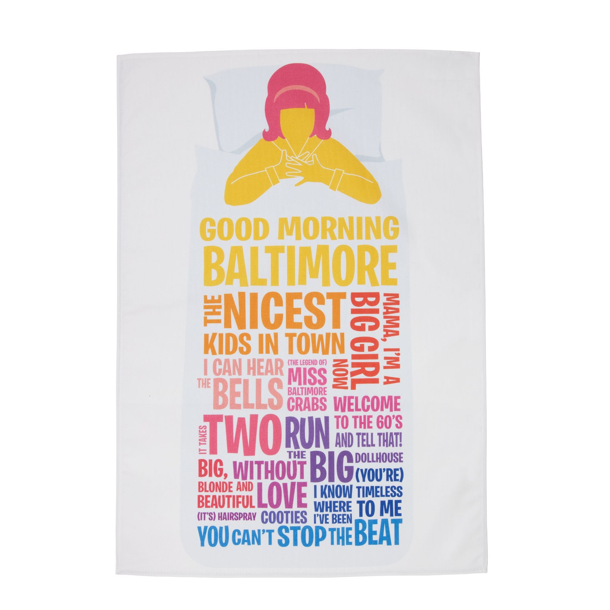 Lyrics Tea Towel