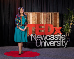 Ashleigh at TEDx Newcastle Imagine a World event