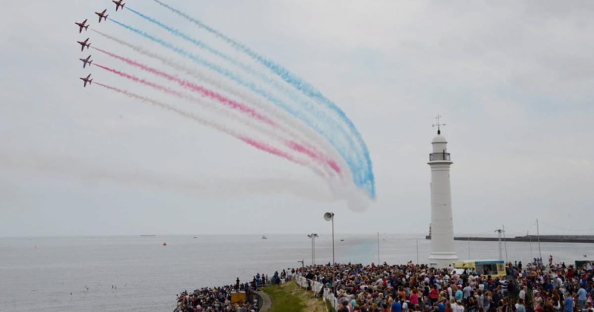 Red Arrow Display team at Sunderland Airshow