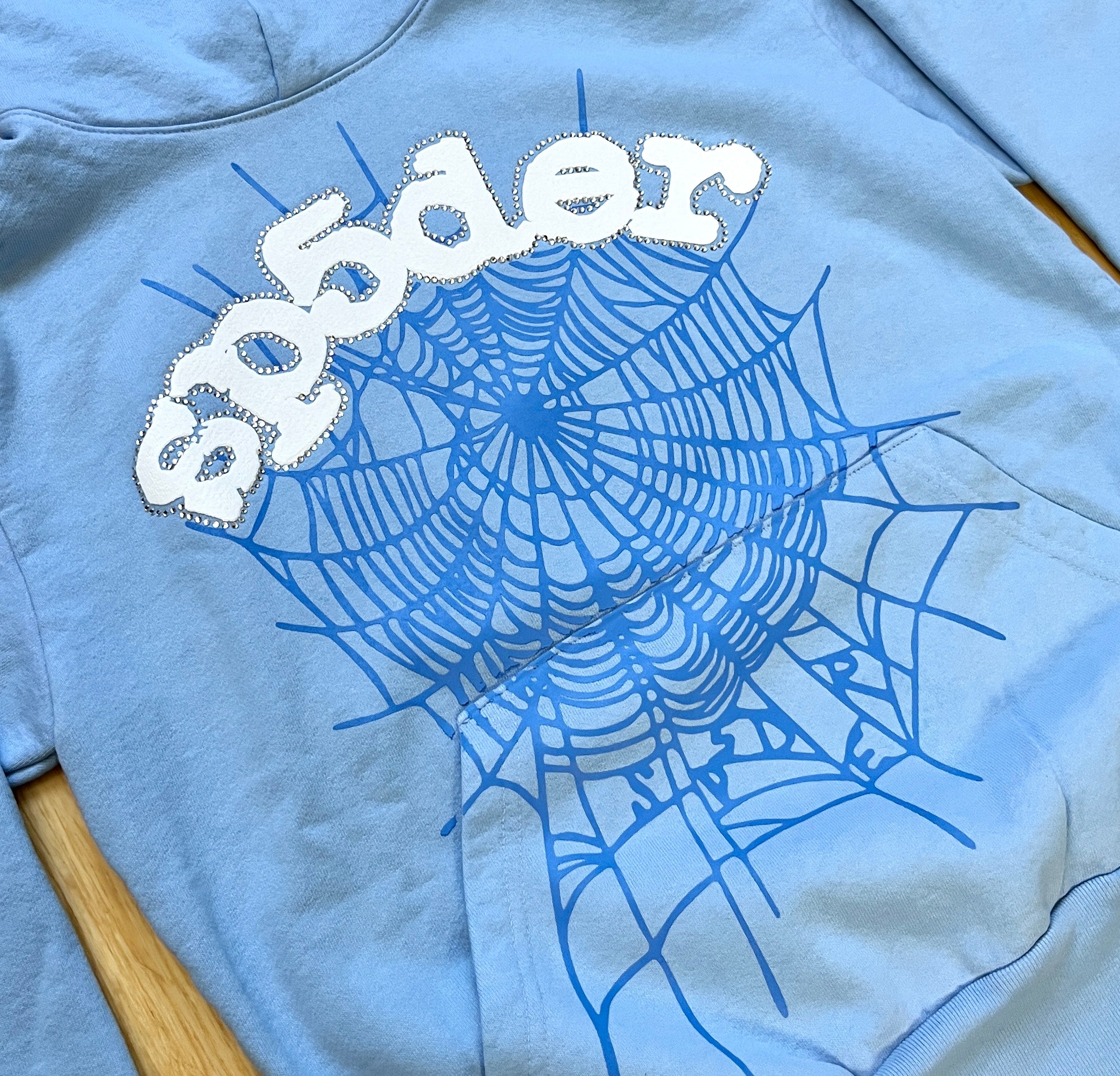 Sp5der Web Hoodie 'Sky Blue