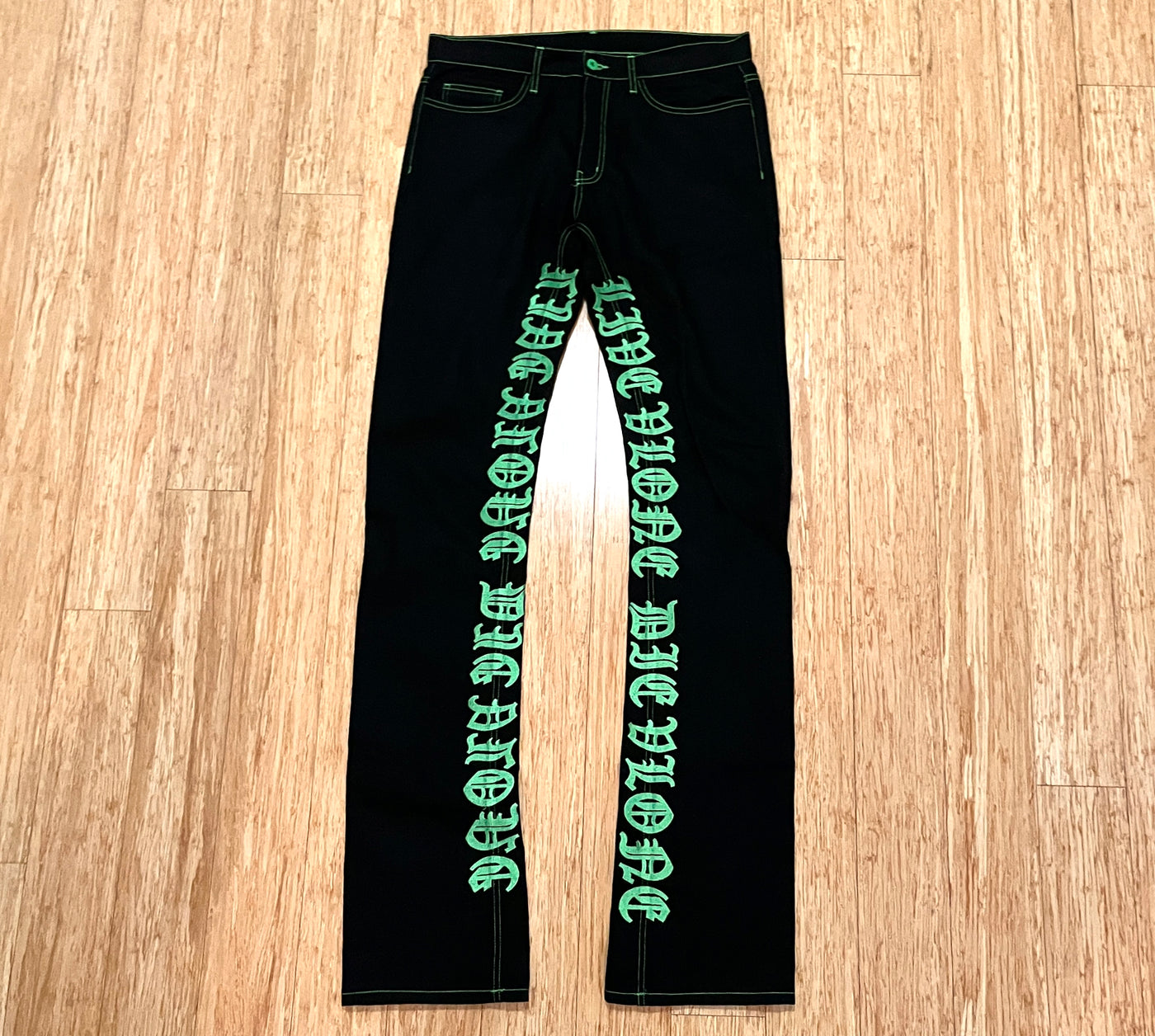 特価格安の通販 VLONE ss18 Old English Denim - mantenimientodevias.com