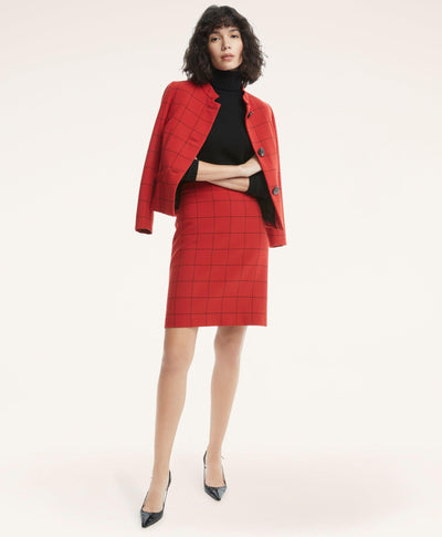 File:1950s 'Prep Talk' wool plaid skirt suit by Bobbie Brooks