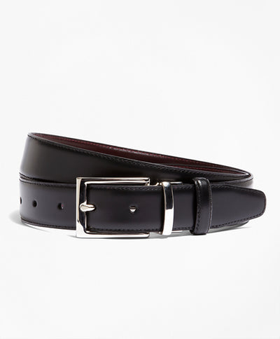 DC4 - The Strike Gold SG0901 - Extra Heavy Black Leather Belt - Brass Buckle
