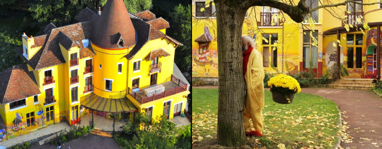 le moulin jaune et le clown slava