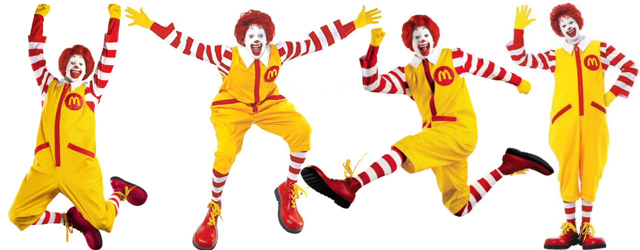 La mascotte Ronald McDonalds