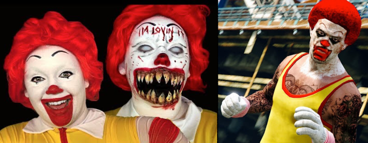 Clowns tueurs en Clown Mcdonalds