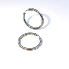 titanium 25mm hoops