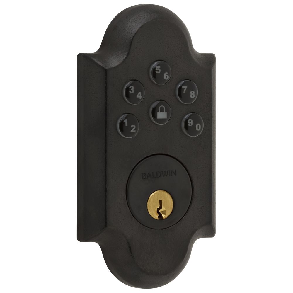 Baldwin Boulder Arched Keypad Entry Deadbolt - Batteries Not Included